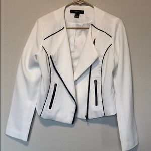 Forever 21 white black blazer size Large